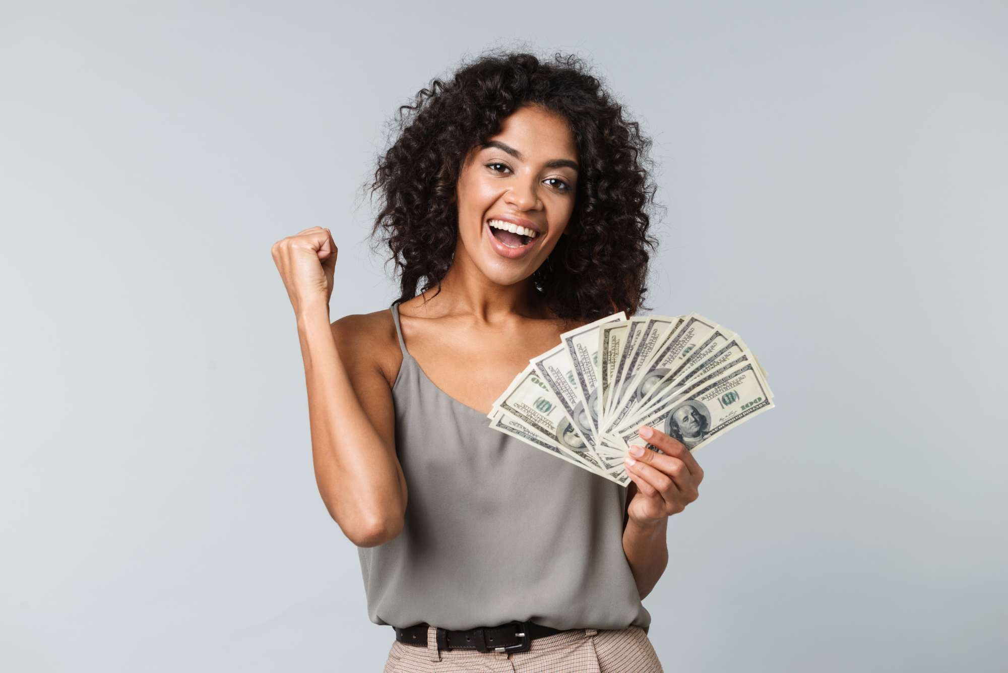 Person securely connecting bank account